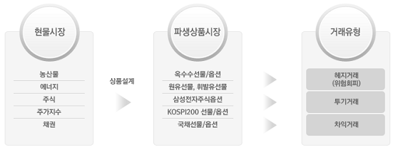 현물시장, 파생상품 시장의 거래유형